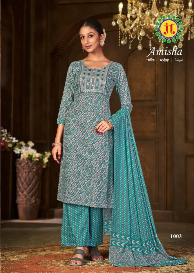 Jt Amisha Printed Designer Readymade Dress Catalog
